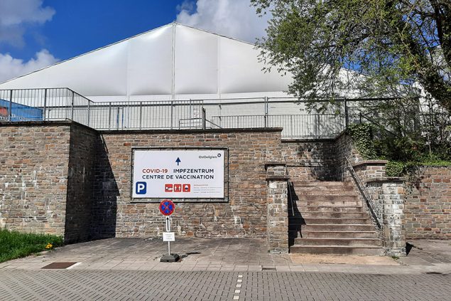 Das Impfzentrum in Eupen (Bild: Chantal Delhez/BRF)