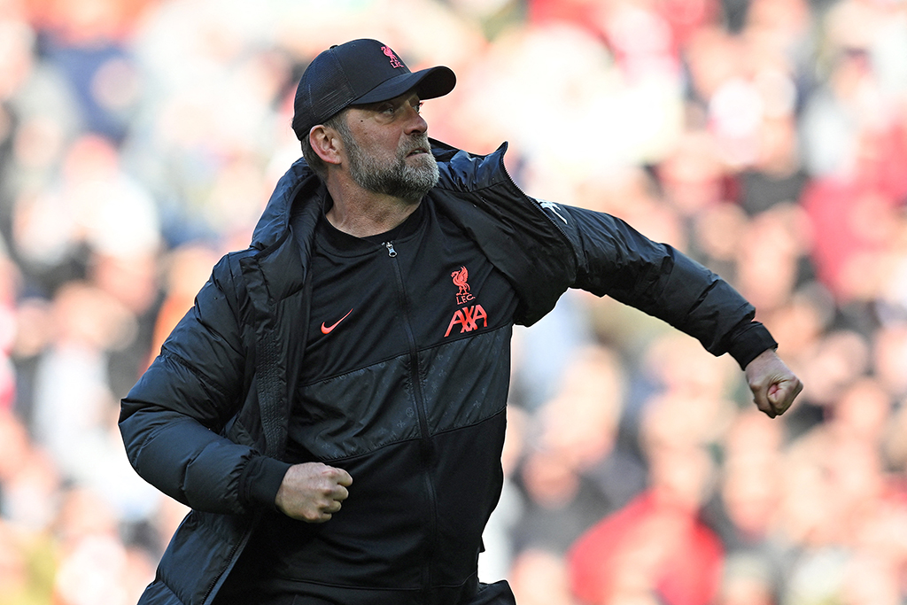 Fühlt sich offensichtlich wohl in Liverpool: Trainer Jürgen Klopp (Bild: Paul Ellis/AFP)