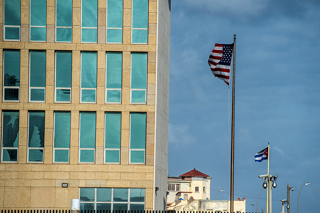 Die US-Botschaft in der kubanischen Hauptstadt Havanna (Bild: Yamil Lage/AFP)