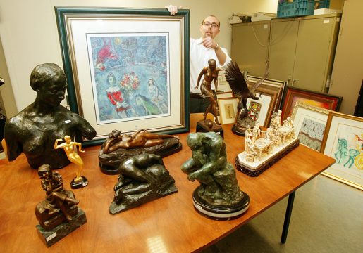 Kunstfälschungen, konfisziert in Brüssel