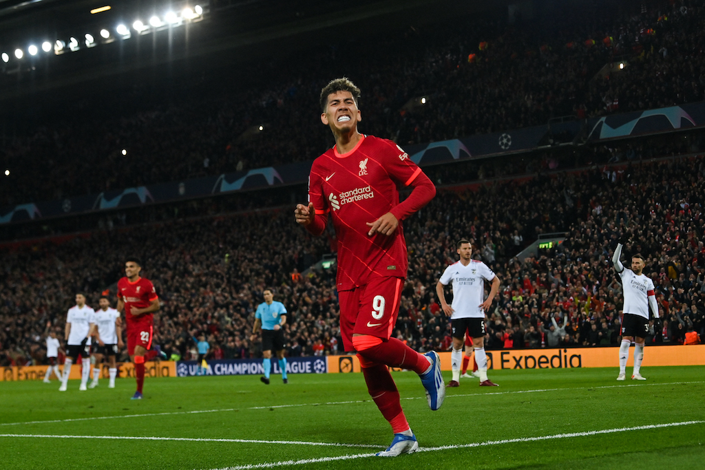 Firminio durfte gleich mehrere Treffer für Liverpool feiern (Bild: Paul Ellis/AFP)