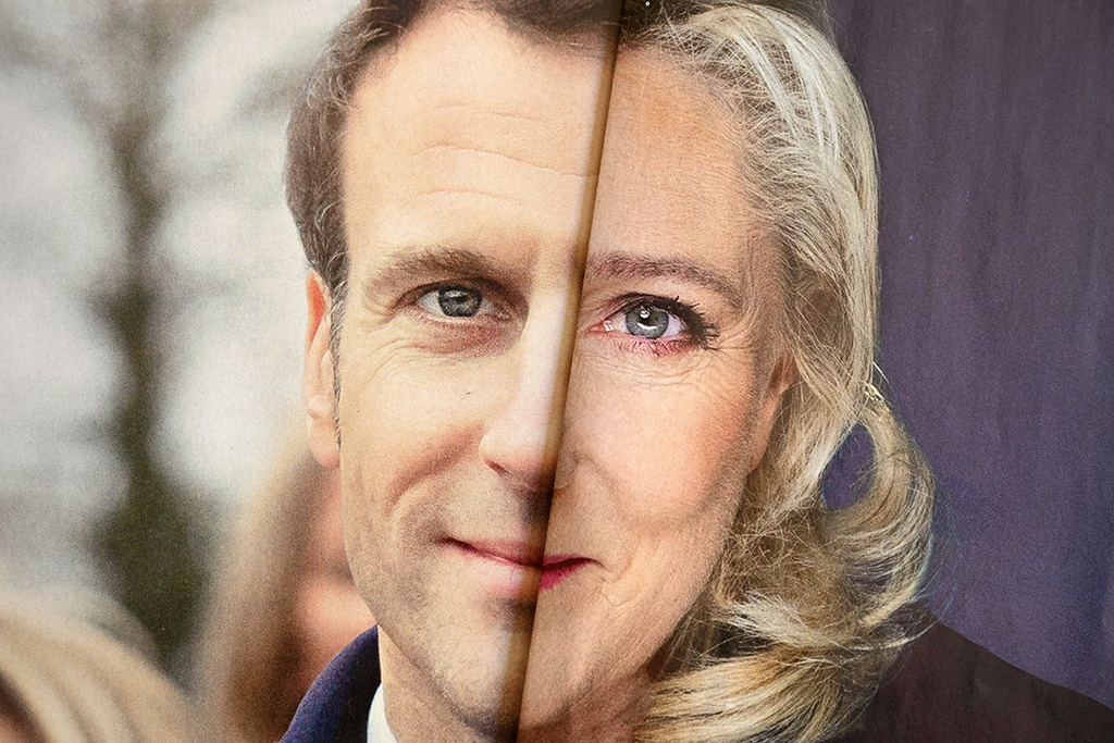 Macron oder Le Pen - wer wird künftige(r) Präsident(in) Frankreichs? (Bild: Nicolas Tucat/AFP)