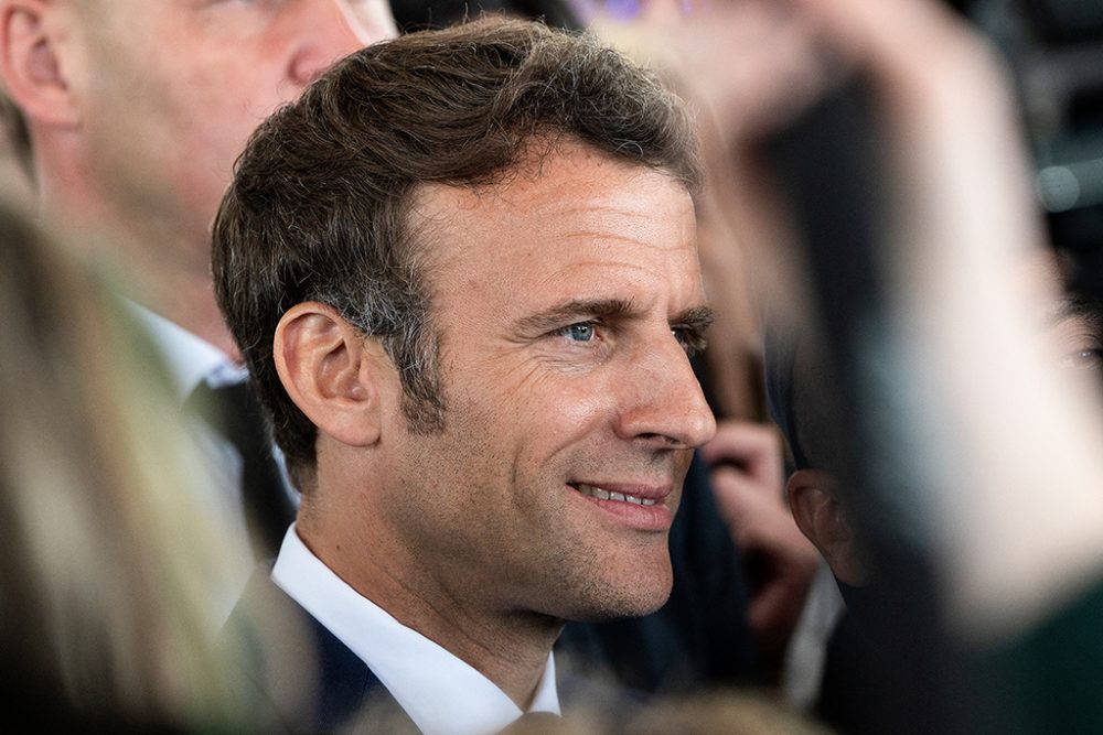 Emmanuel Macron in Barbazan-Debat, Südfrankreich (Bild: Caroline Blumberg/Pool/AFP.)