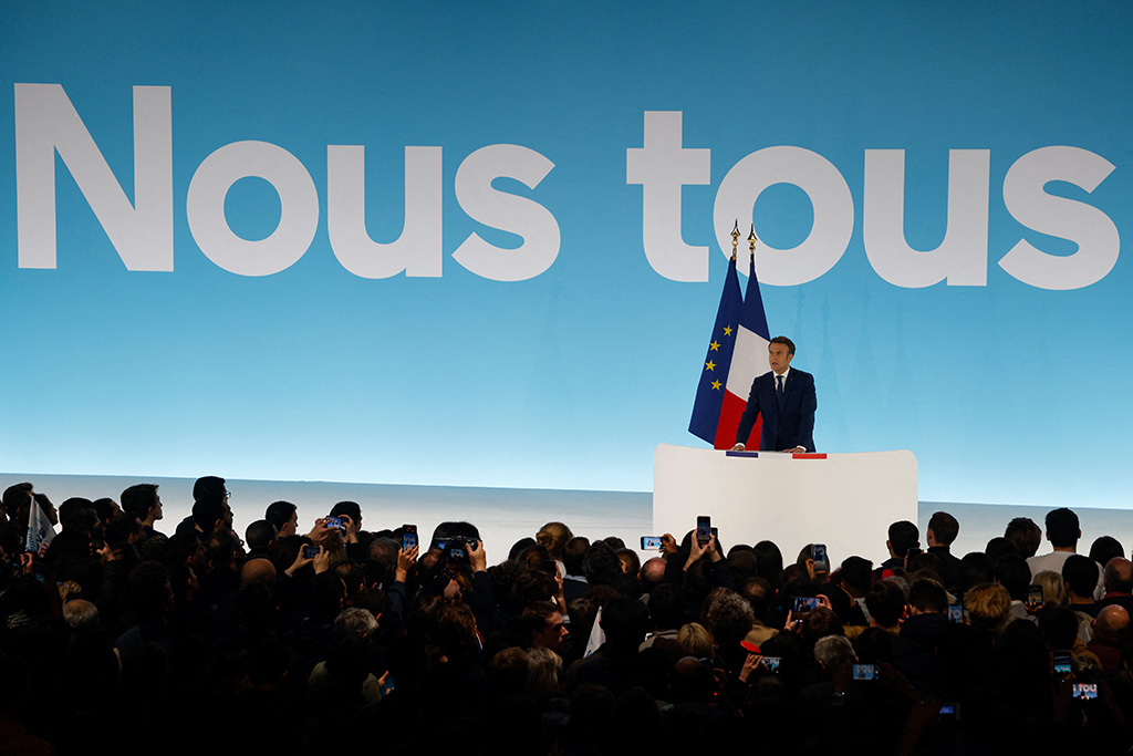 Emmanuel Macron bekam bei der ersten Runde die meisten Stimmen (Bild: Ludovic Marin/AFP)