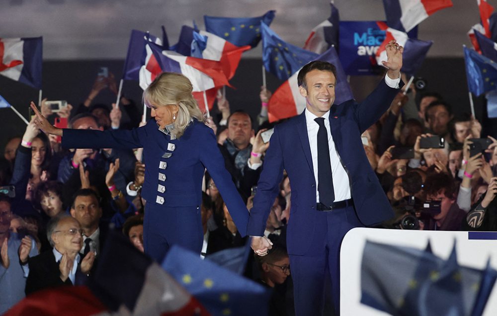 Emmanuel Macron und seine Frau Brigitte Macron (Bild: Thomas Coex/AFP)