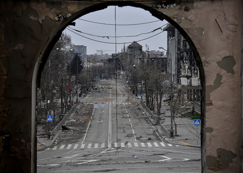 Mariupol (Bild vom 12. April: Alexander Nemenov/AFP)