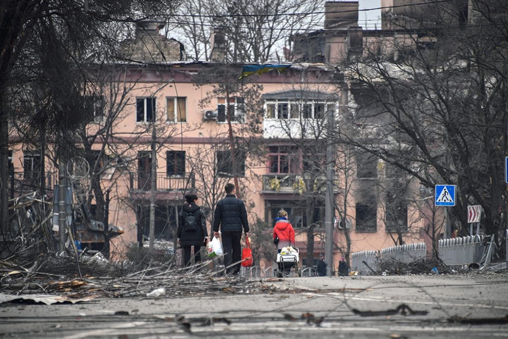 Mariupol am 12. April (Bild: Alexander Nemenov/AFP)