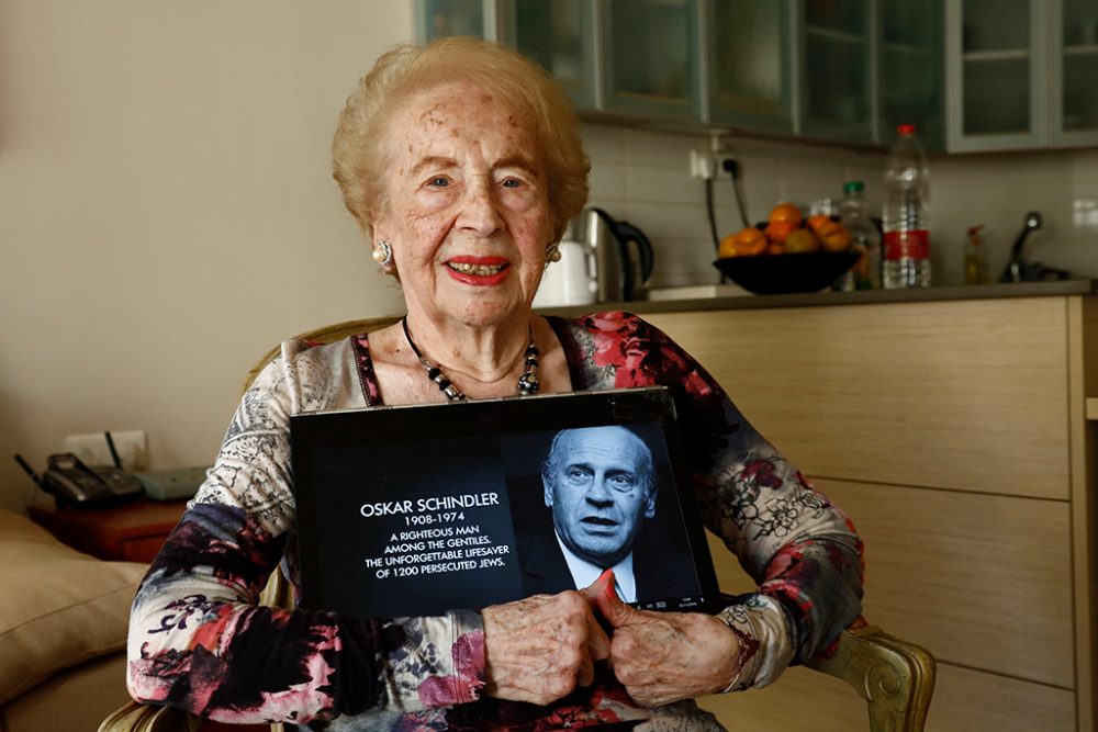 Mimi Reinhardt, die frühere Sekretärin von Oskar Schindler (Archivbild aus 2019: Gideon Markowicz/AFP)