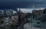 Schwarze Rauchwolken über Odessa (Archivbild: Bulent Kilic/AFP)