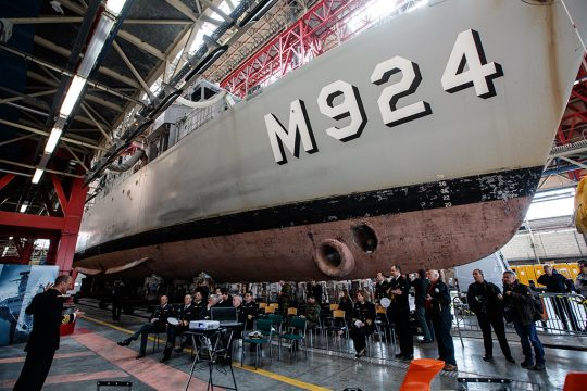 Der belgische Minenjäger "Primula" (Bild: Kurt Desplenter/Belga)