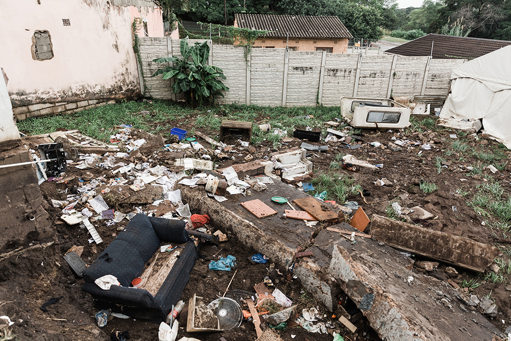 Das Viertel Phoenix in Durban nach den Überschwemmungen (Bild: Rajesh Jantilal/AFP)