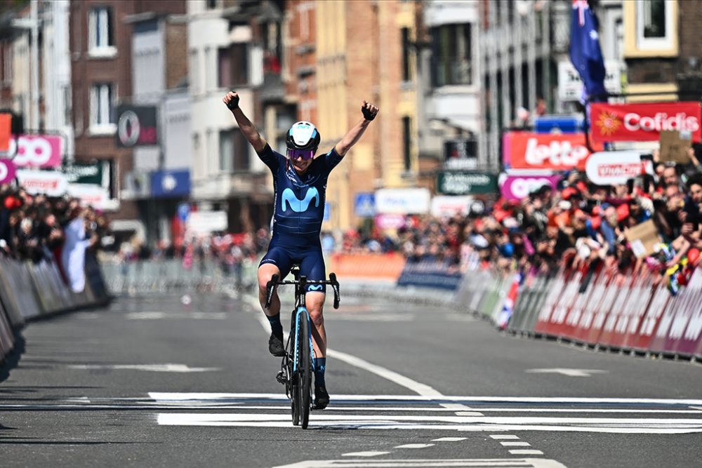 Annemiek van Vleuten gewinnt Lüttich-Bastogne-Lüttich 2022 (Bild: Jasper Jacobs/Belga)