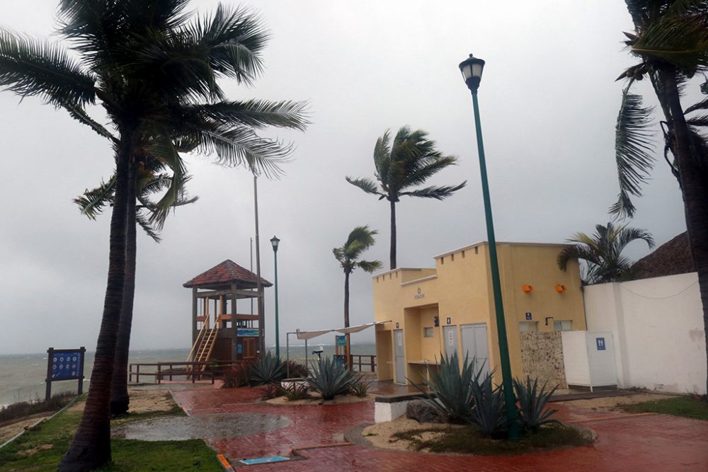 Hurrikan Agatha trifft in in Huatulco (Bundesstaat Oaxaca, Mexiko) auf Land (Bild: Gil Obed/AFP)