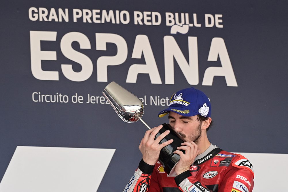 MotoGP: Der Italiener Francesco Bagnaia gewinnt in Jerez (Bild: Javier Soriano/AFP)