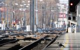 Streik - Leere Gleise im Bahnhof Brüssel-Midi