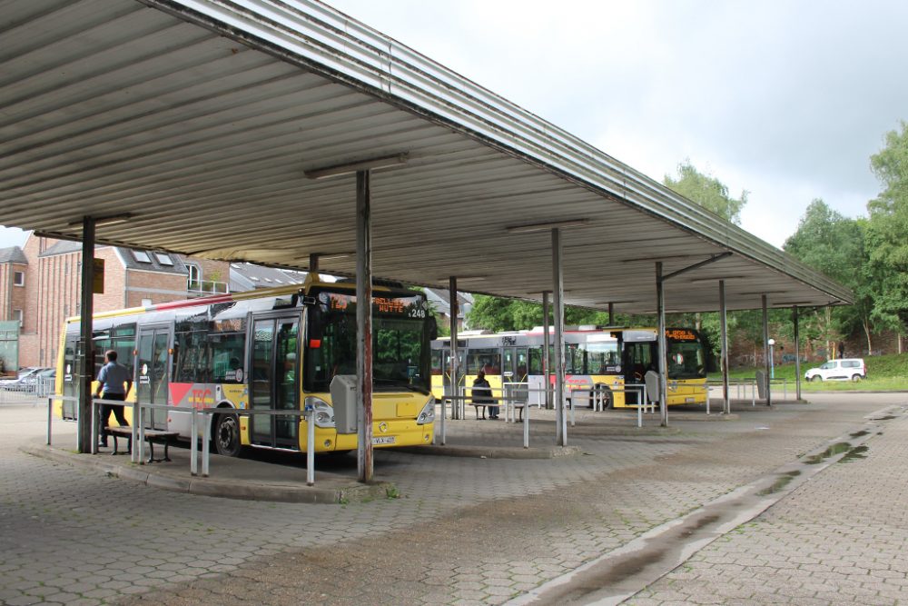 Bushof an der Aachener Straße in Eupen (Bild: Michaela Brück/BRF)