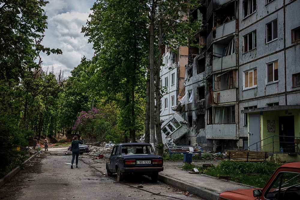 Viele Häuser in Charkiw sind zerstört oder stark beschädigt (Bild: Dimitar Dilkoff/AFP)