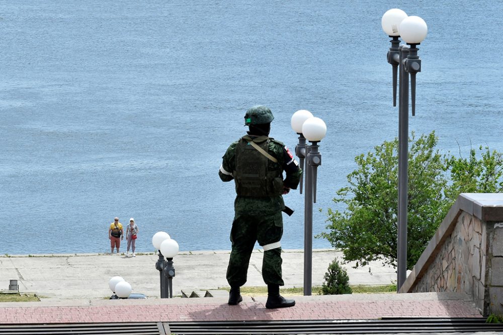 Russische Soldaten in Cherson (Bild: Olga Maltseva/AFP)