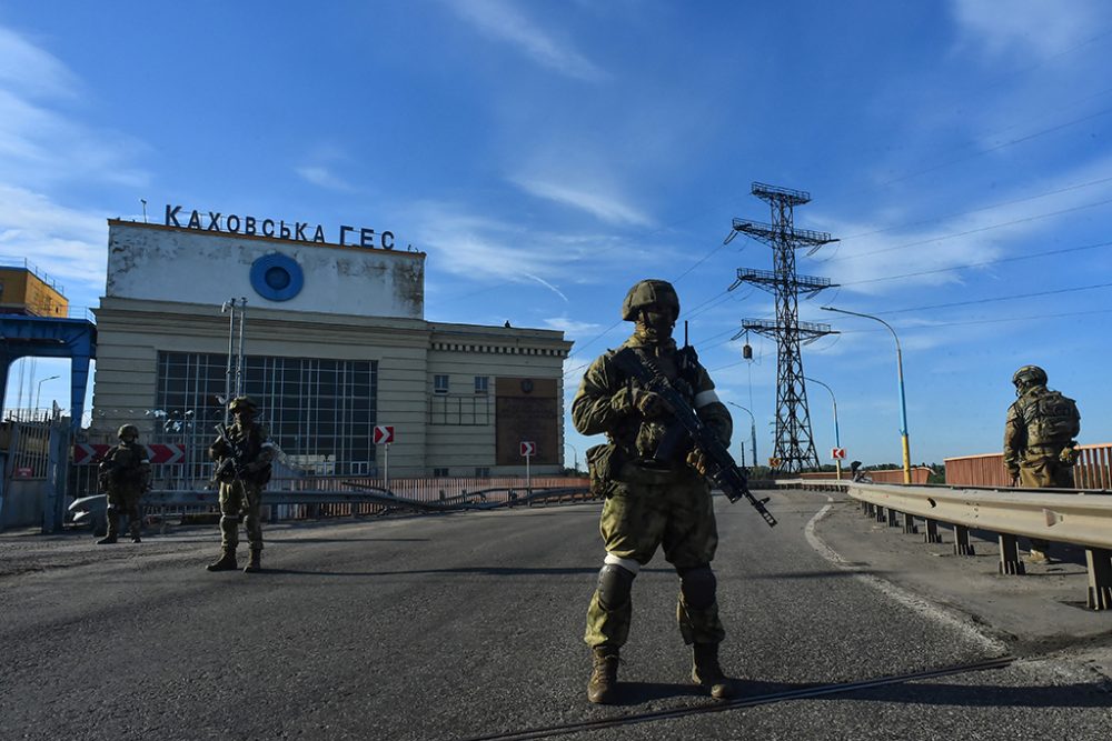 Russische Soldaten in Cherson (Bild: Olga Maltseva/AFP)