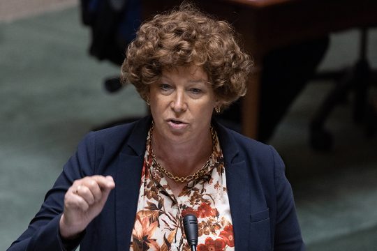 Petra De Sutter in der Kammer (Archivbild: Benoit Doppagne/Belga)