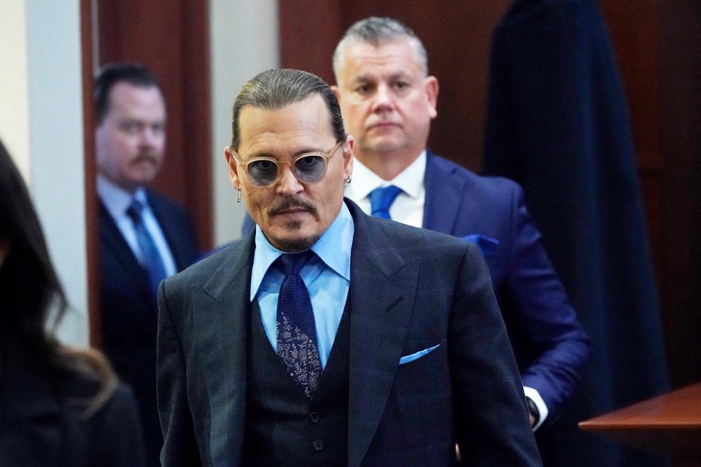 Johnny Depp bei der Ankunft im Gerichtssaal (Bild: Steve Helber/AFP)