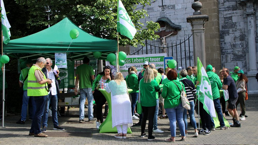 CSC-Aktionstag in Eupen (Bild: Christoph Heeren/BRF)