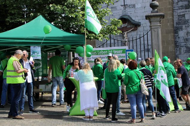 CSC-Aktionstag in Eupen (Bild: Christoph Heeren/BRF)
