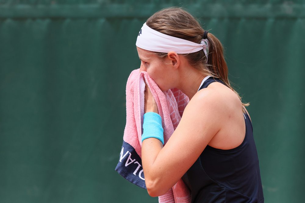 Aus in Runde eins: Greet Minnen bei Roland Garros (Bild: Benoit Doppagne/Belga)