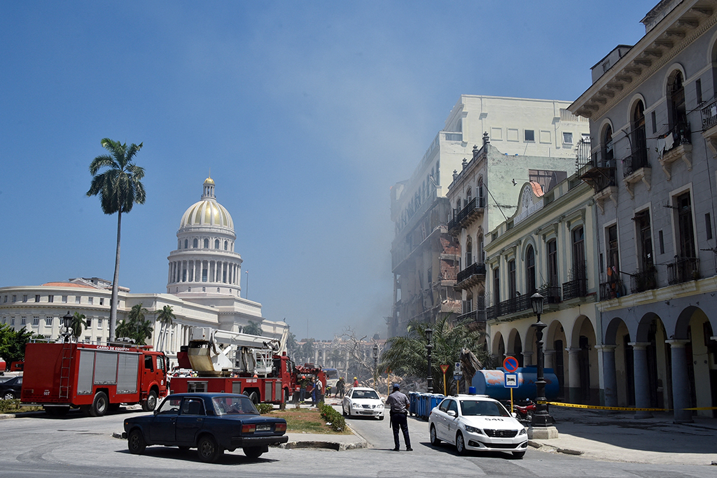 Explosion in Luxushotel in Havanna (Bild: Adalberto Roque/AFP)