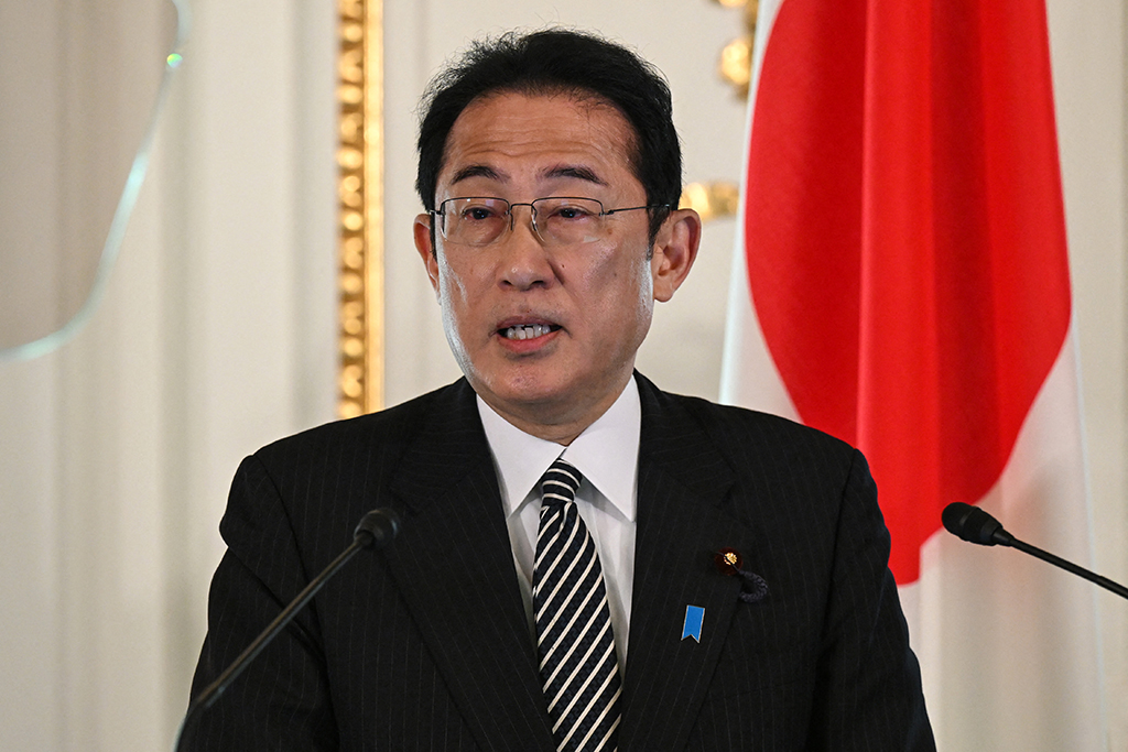 Japans Ministerpräsident Kishida (Bild: Saul Loeb/AFP)
