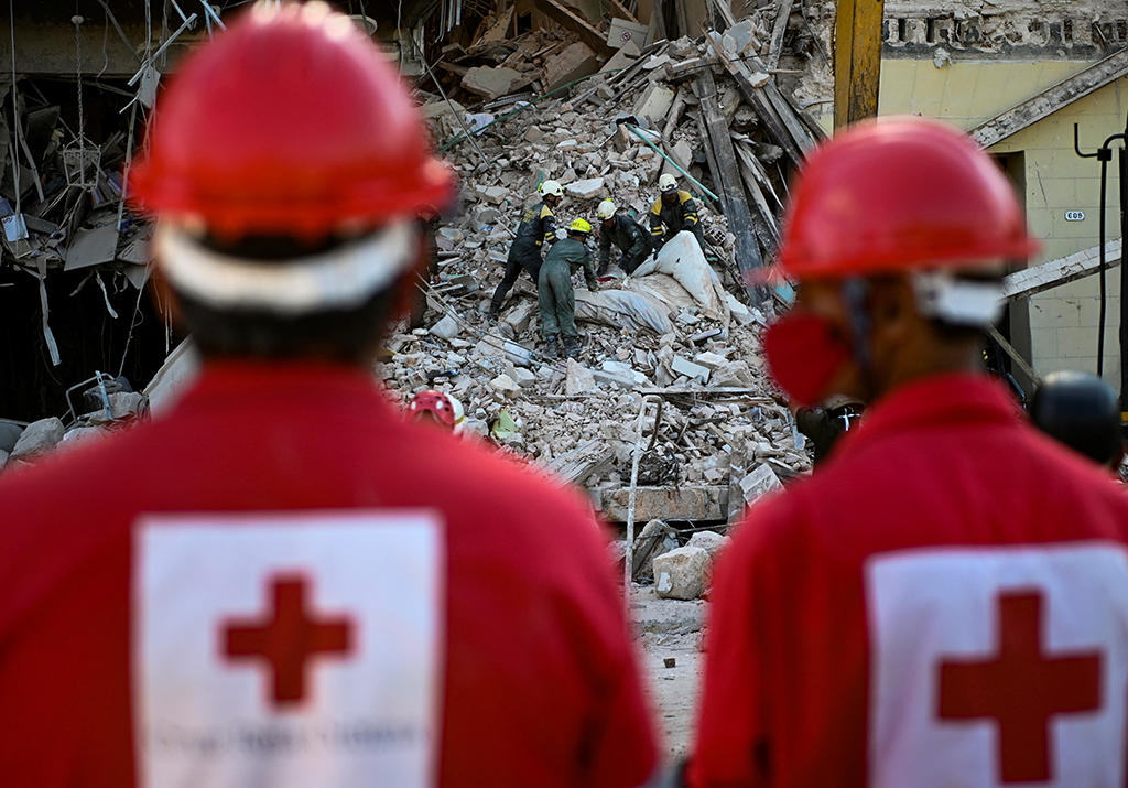 Gasexplosion in kubanischem Hotel (Bild: Yamil Lage/AFP)
