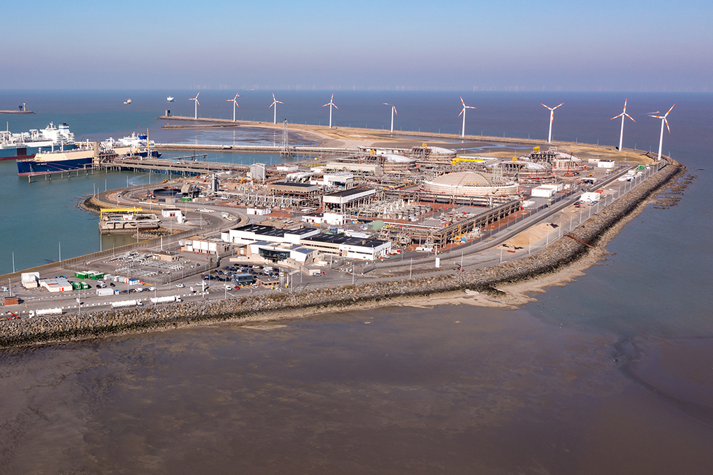 Flüssiggas-Terminal im Hafen von Zeebrugge (Archivbild: Kurt Desplenter/Belga)