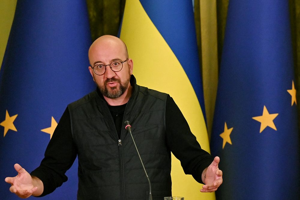 Charles Michel war schon im April in der Ukraine (Bild: Sergej Supinsky/AFP)