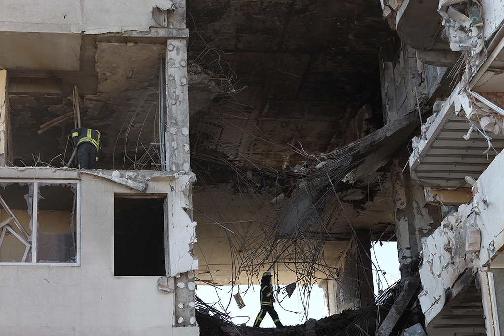 Zerstörtes Haus in Odessa (Bild vom 23. April: Oleksandr Gimanov/AFP)