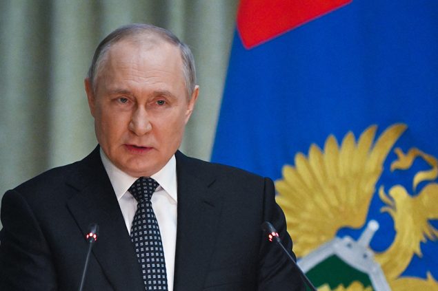 Russlands Präsident Putin (Bild: Sergei Guneyev/Sputnik/AFP)