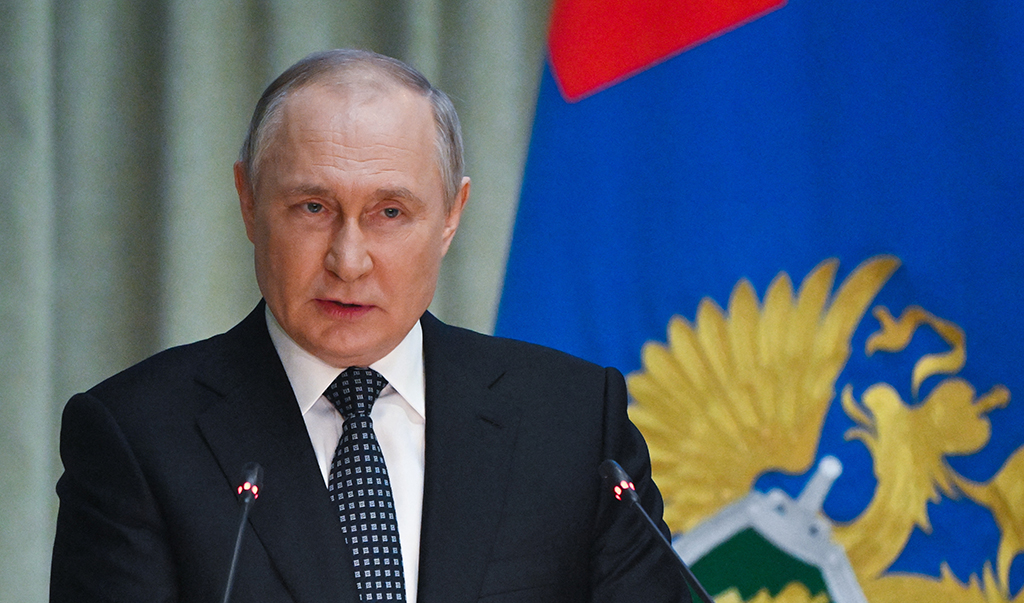 Russlands Präsident Putin (Bild: Sergei Guneyev/Sputnik/AFP)