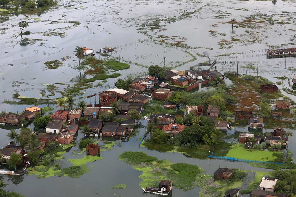 Überschwemmungen im Gebiet Recife, Brasilien