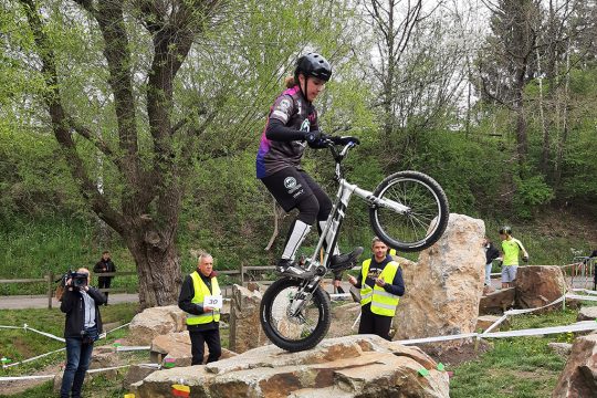 Maurine Sintzen in Aktion (Bild: Christophe Ramjoie/BRF)