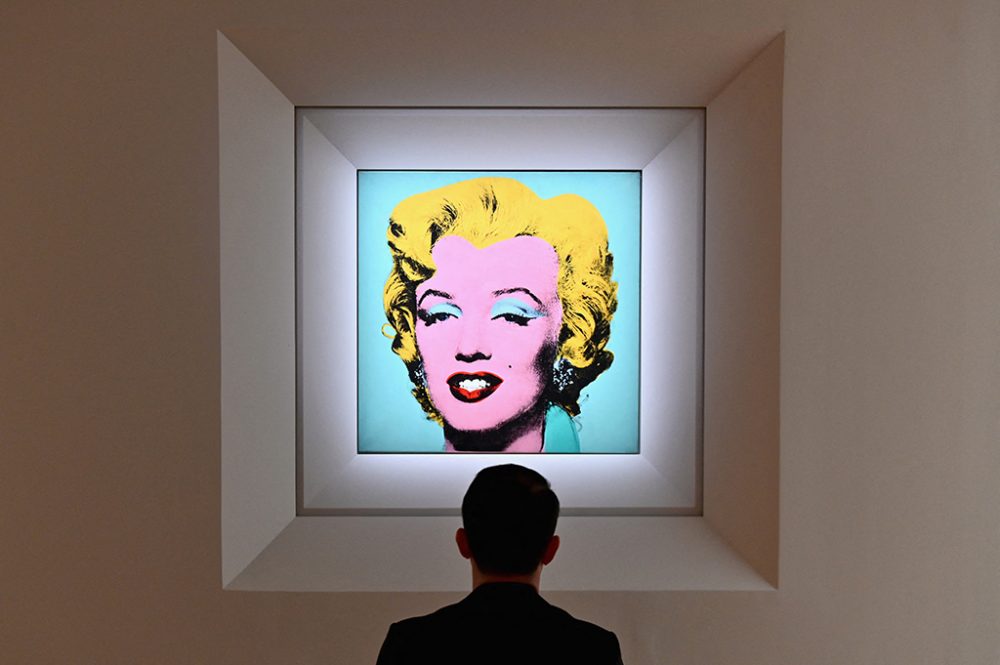 "Shot Sage Blue Marilyn" von Andy Warhol