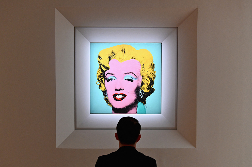 "Shot Sage Blue Marilyn" von Andy Warhol (Foto: Angela Weiss/AFP)