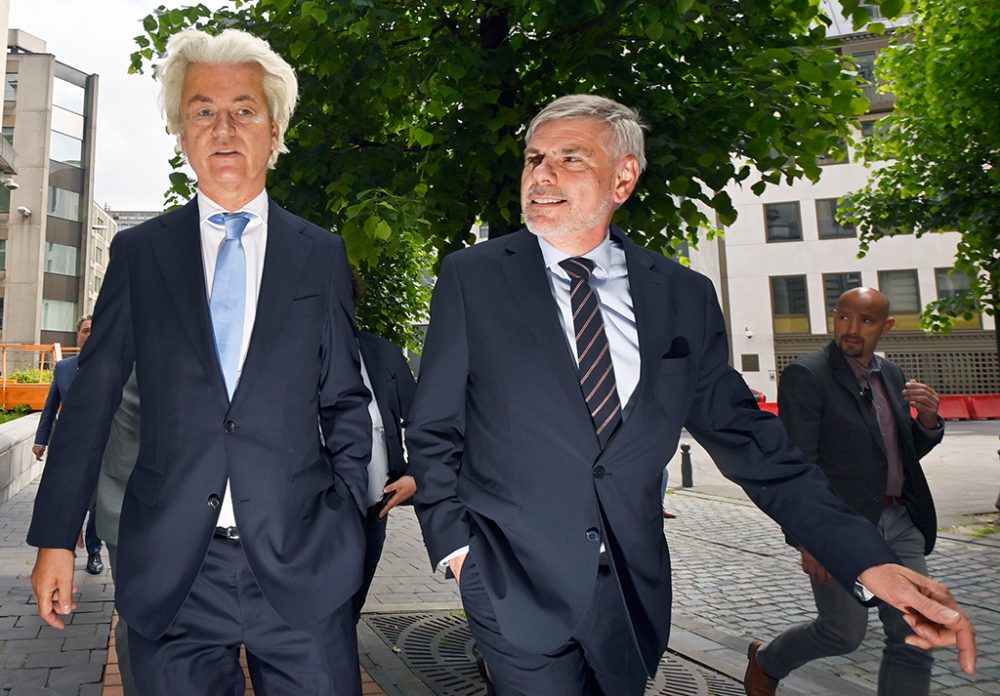 Dewinter und Wilders' "Spaziergang" (Bild: Eric Lalmand/Belga)