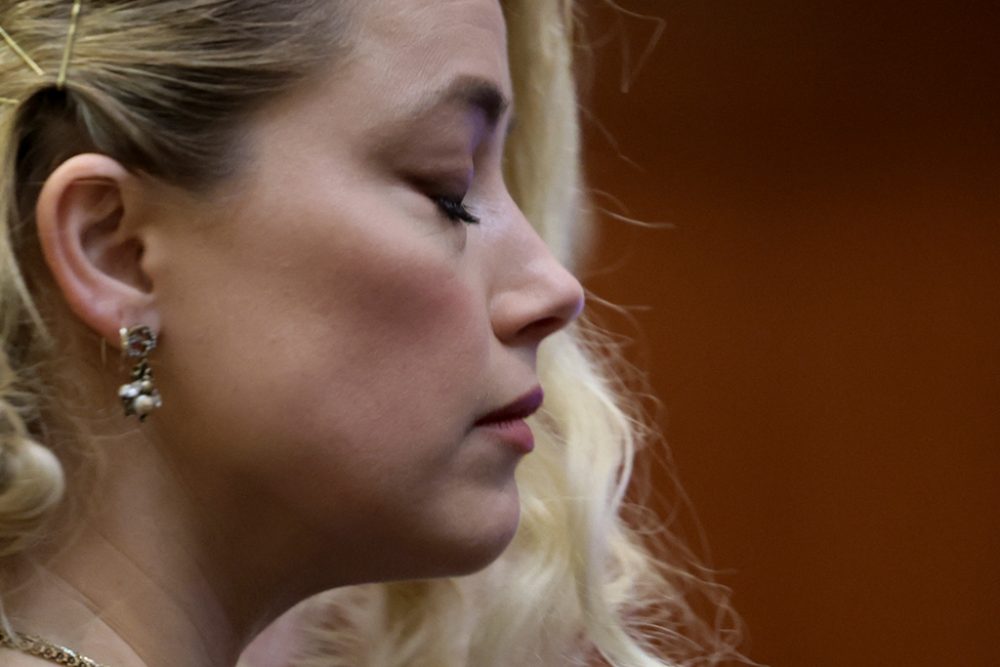 Unterm Strich ist sie die Verliererin im Prozess gegen Johnny Depp: US-Schauspielerin Amber Heard (Bild: Evelyn Hockstein/Pool/AFP)