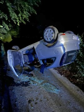 Unfall in Lammersdorf (Bild: Polizei Aachen)