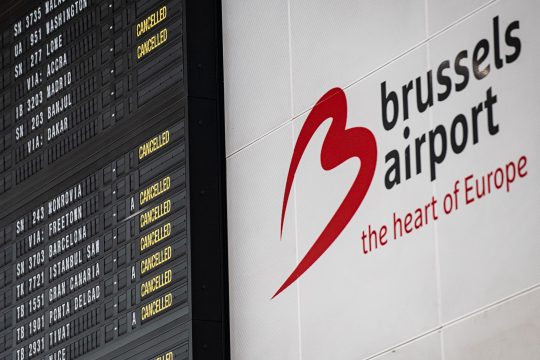 Nationaler Streiktag: Am Brüsseler Flughafen starten am Montag keine Flugzeuge (Bild: Jonas Roosens/Belga)