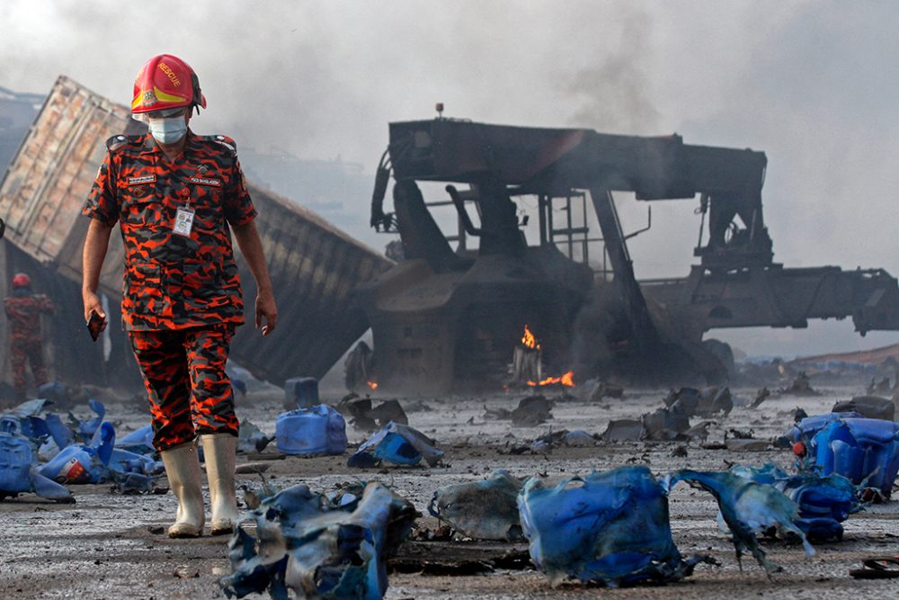 Großbrand in Bangladesch (Bild: AFP)