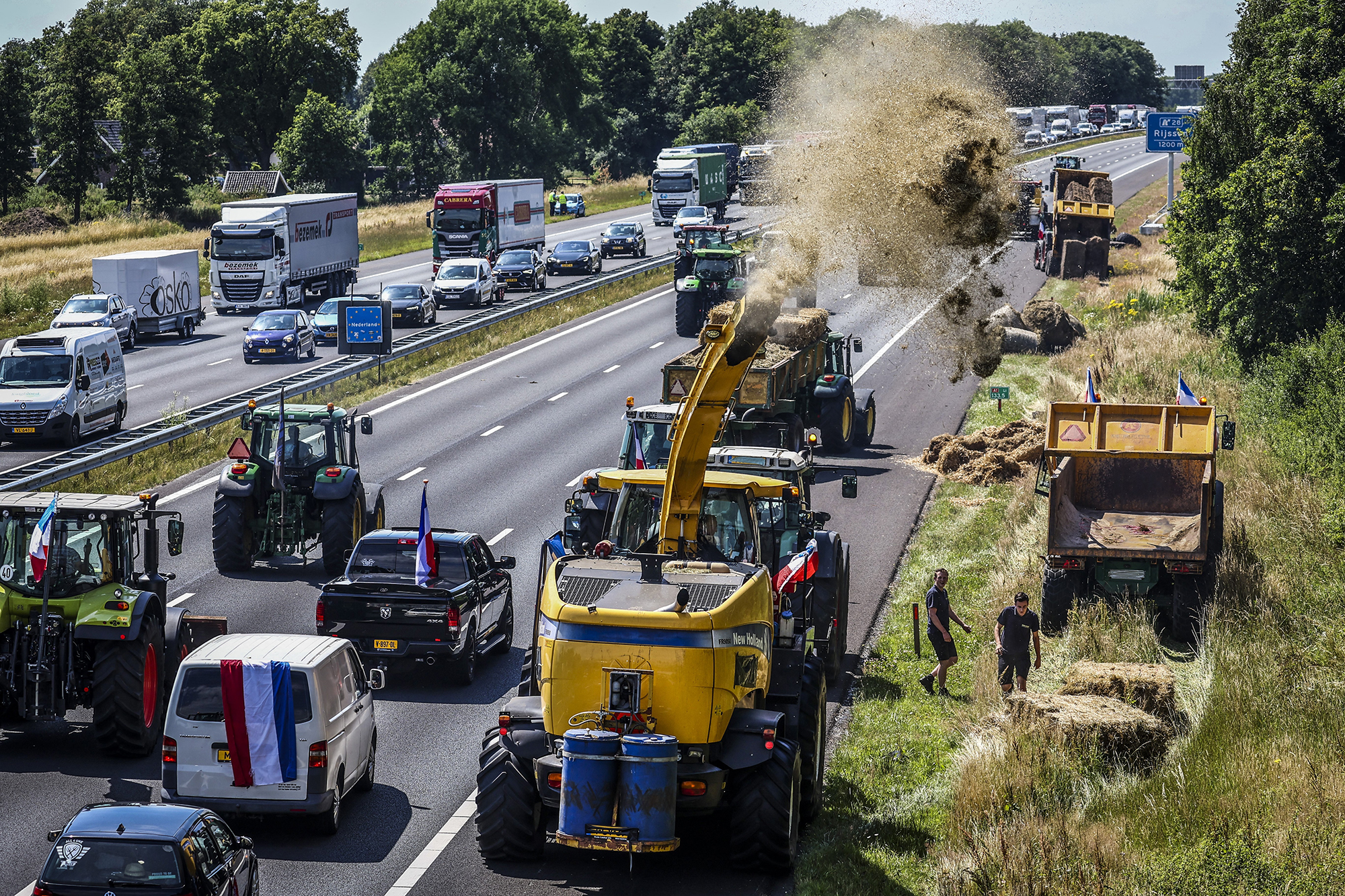 Protestaktion von niederländischen Bauern (Archivbild: Vincent Jannink/ANP/AFP)