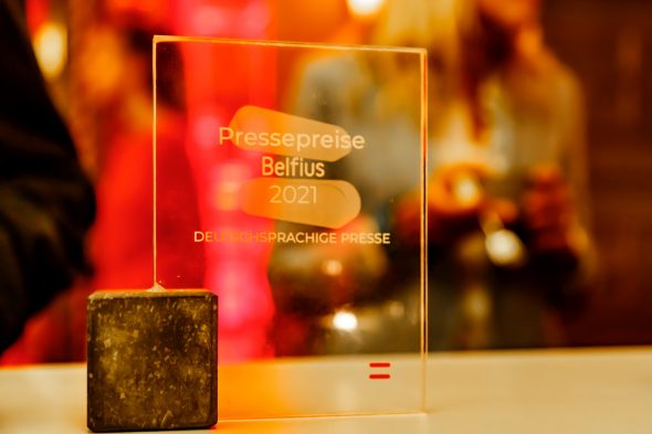 Oswald Schröder gewinnt Belfius-Pressepreis (Bild: Olivier Krickel/BRF)