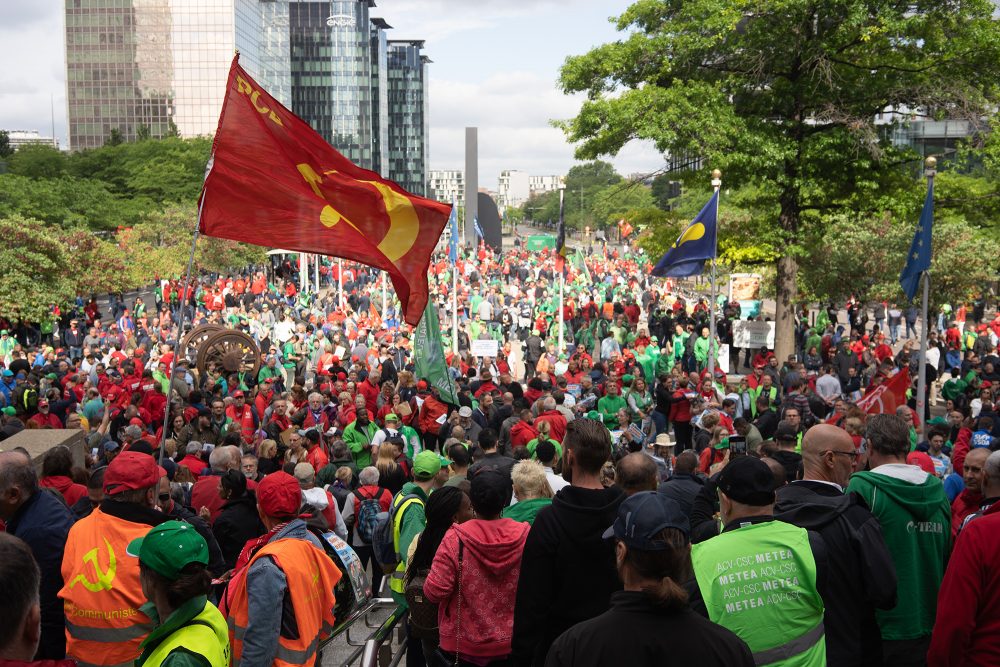 An der Demonstration haben zwischen 70.000 und 80.000 Menschen teilgenommen (Bild: Noe Zimmer/Belga)