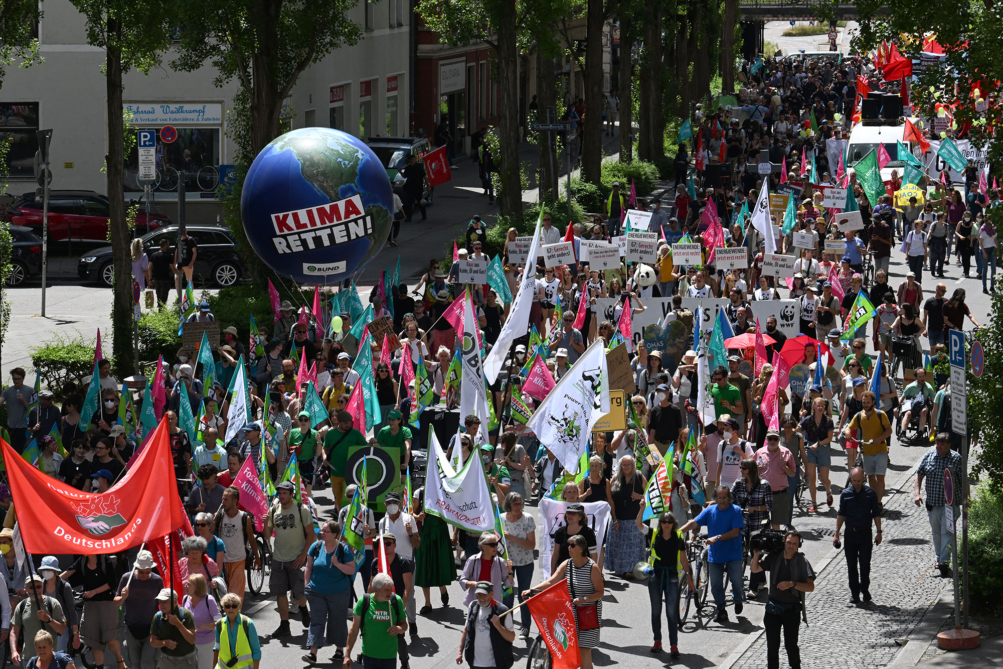 Demonstration vor dem G7-Gipfel in München