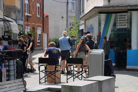 Filmdreh in Eupen (Bild: Christoph Heeren/BRF)